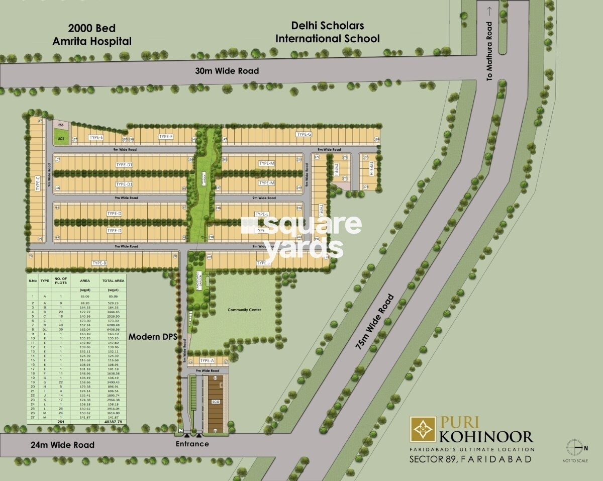 Puri Kohinoor Master Plan Image