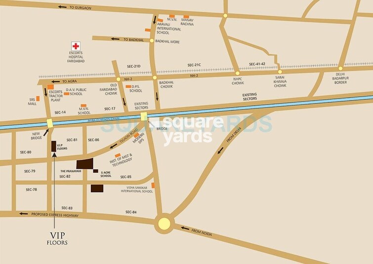 Puri VIP Floors Location Image