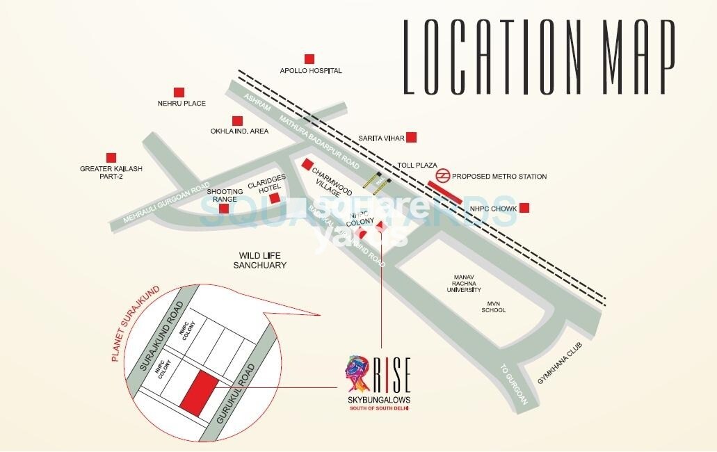 Rise SkyBungalows Location Image