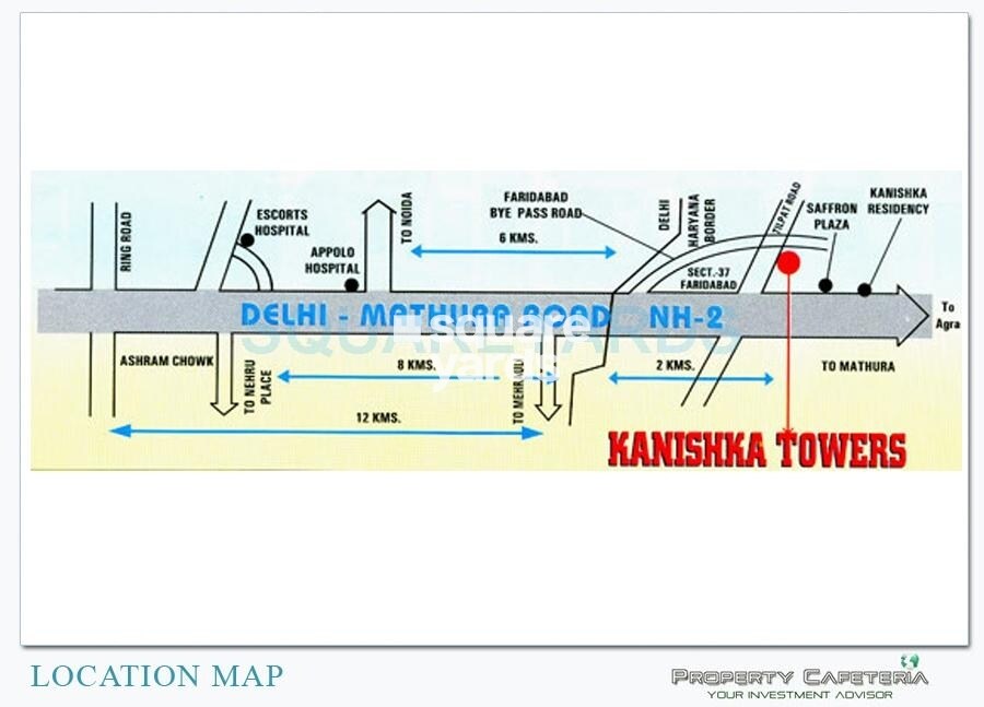 Saffron Kanishka Tower Location Image