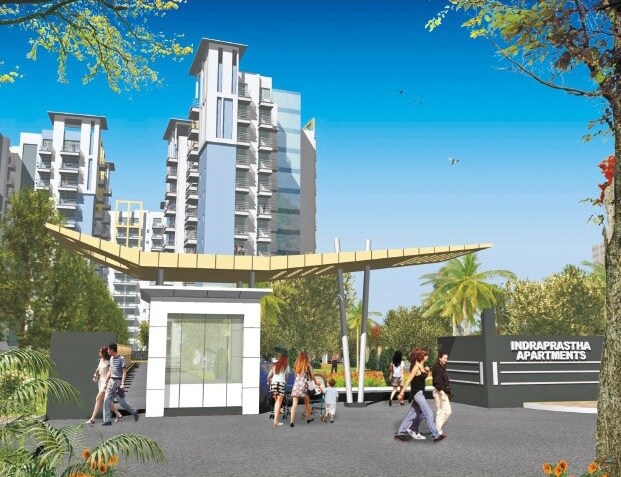 SLF Indraprastha Apartments Entrance View