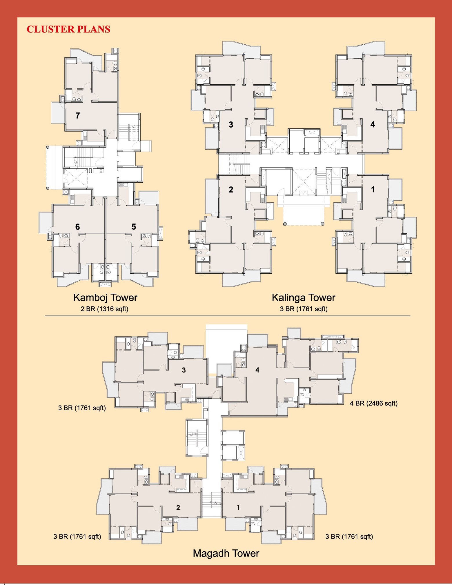 SLF Indraprastha Apartments Floor Plans