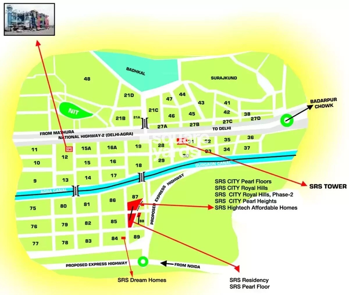 SRS Hightech Affordable Homes Location Image