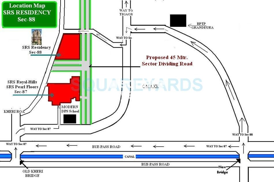 SRS Residency Location Image