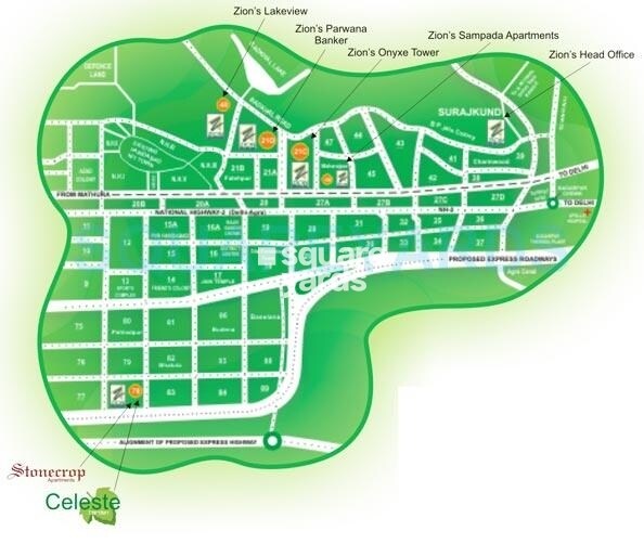 Zion Stonecrop and Celeste Garden Location Image