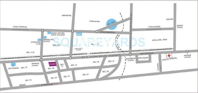 Tarang Orchid Location Image