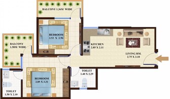 1 BHK Apartment For Rent in Adore Happy Homes Exclusive Sector 86 Faridabad  7982758