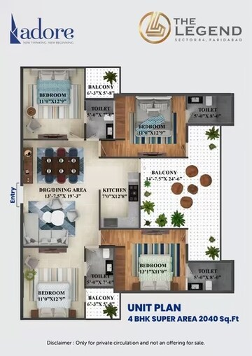  4 BHK Apartment at Adore Legend, Sector 84 – for Sale