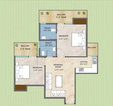  2 BHK Apartment at Adore Samriddhi, Sector 89 – for Rent