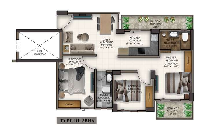 advitya homes apartment 3 bhk 644sqft 20214323124330