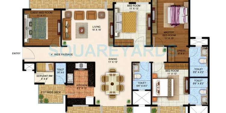 ahinsha natures park apartment 4bhk sq 2450sqft 1