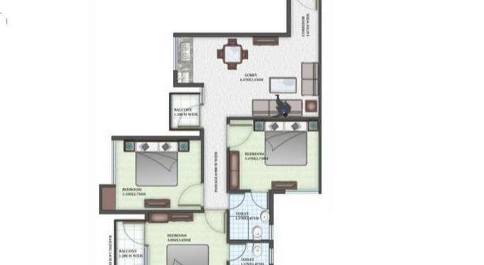 auric city homes apartment 3 bhk 672sqft 20201607131603
