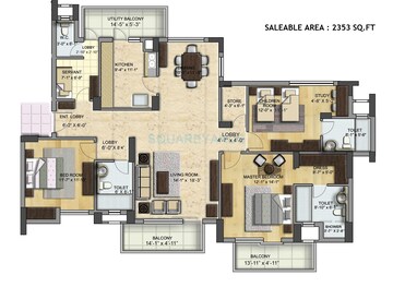  3 BHK Apartment at BPTP Park Grandeura, Sector 82 – for Rent