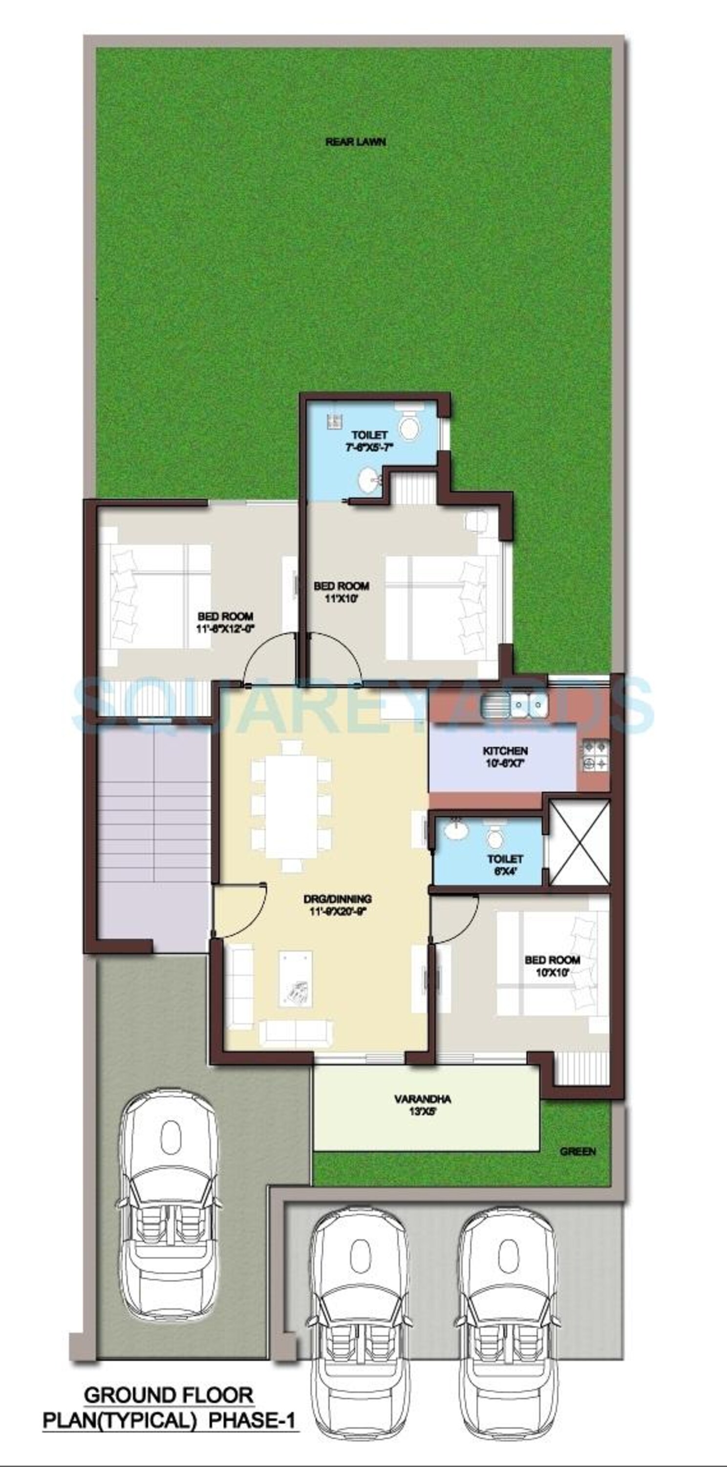 bptp park elite floors independent floor gf 3bhk 1022sqft 1