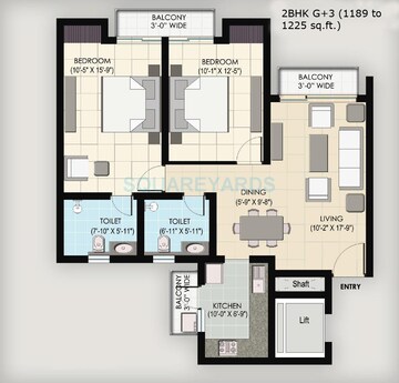 2 BHK Apartment at Bptp Park Floors ii, Sector 76 – for Sale