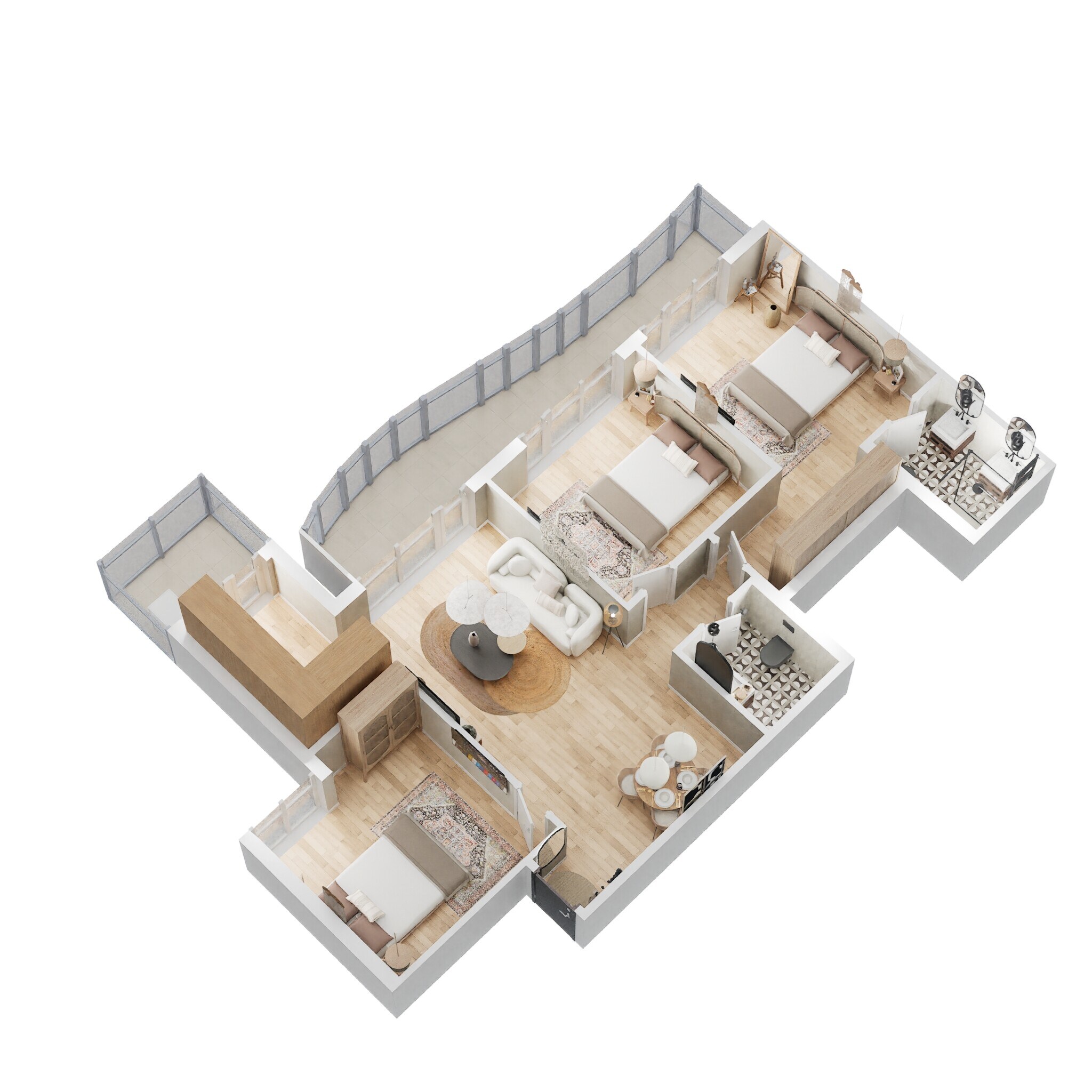 3 BHK 1646 Sq. Ft. Apartment