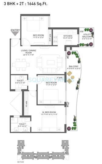 3 BHK Apartment For Resale in Bptp Park Sentosa Sector 77 Faridabad  7814049