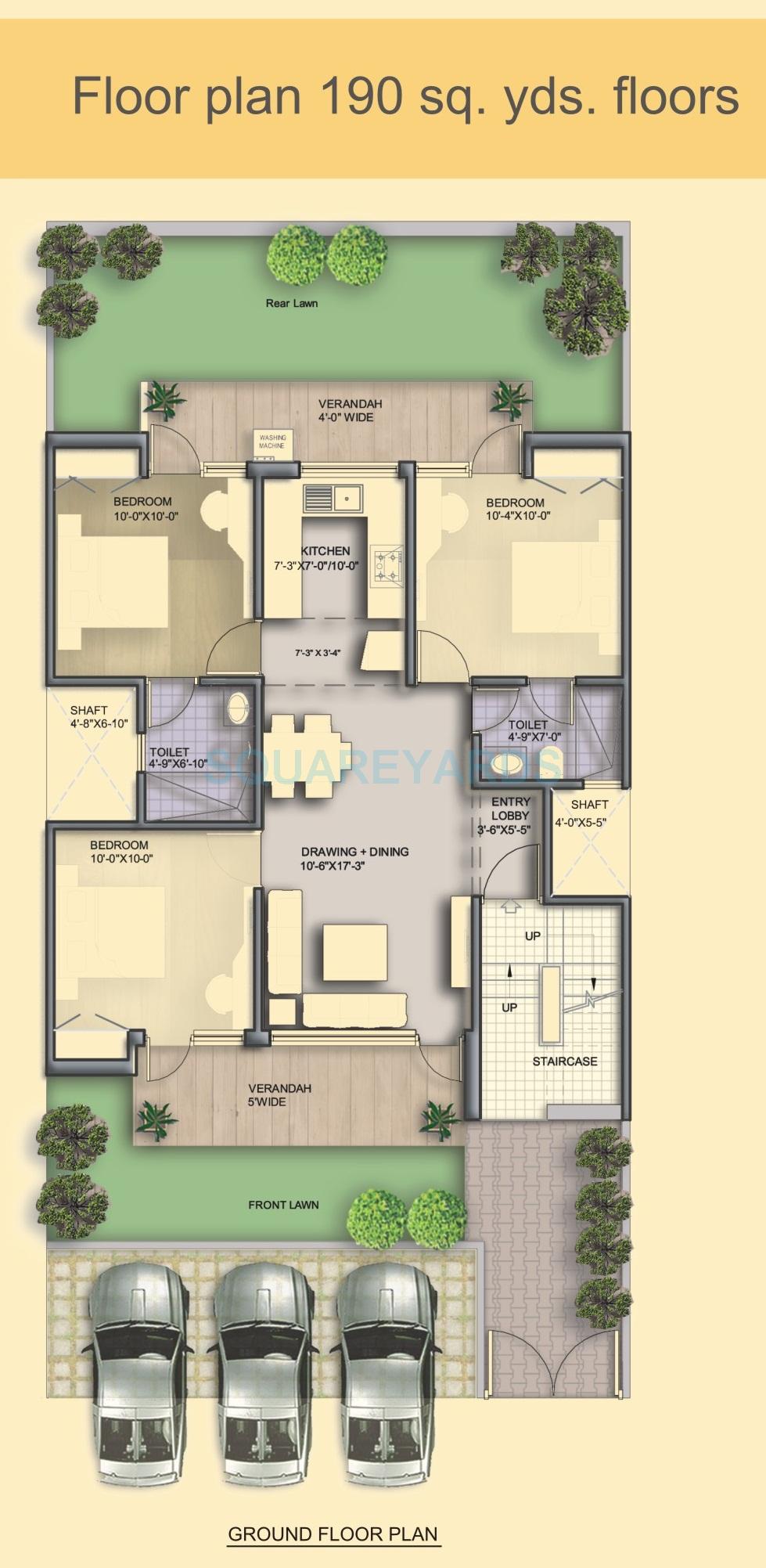 Other, bptp-parkland-pride 3 Bedroom 1170 Sq.Ft. Apartment In Sector 77 Faridabad 9317588