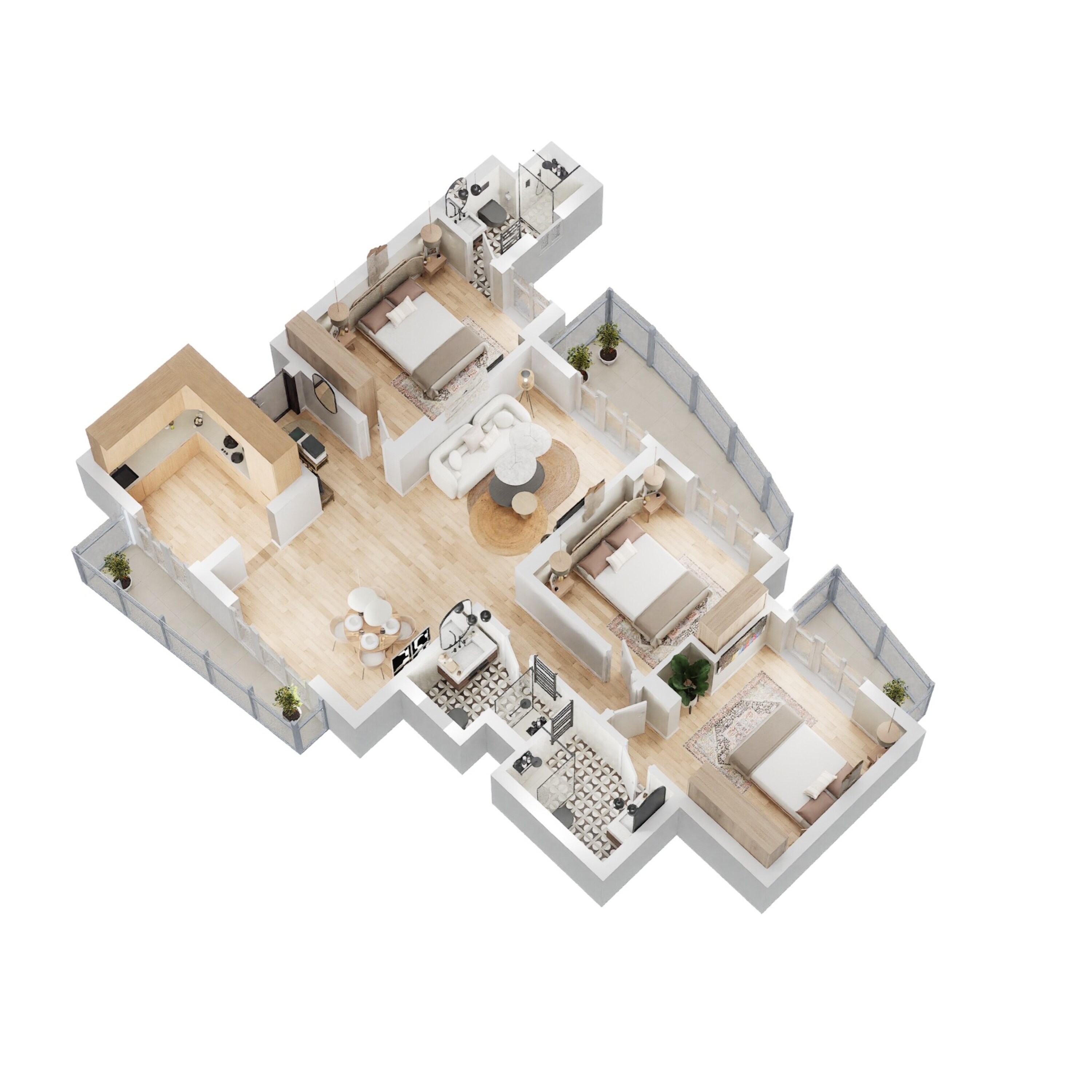 bptp the resort apartment 3bhk 1766sqft 1 3d 5039