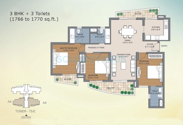  3 BHK Apartment at BPTP The Resort, Sector 75 – for Sale