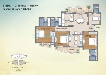  3 BHK Apartment at BPTP The Resort, Sector 75 – for Sale