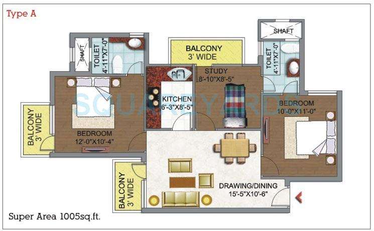 dhingra gloria apartment 2bhk 1005sqft 1