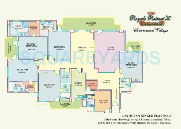 5 BHK 4400 Sq. Ft. Apartment