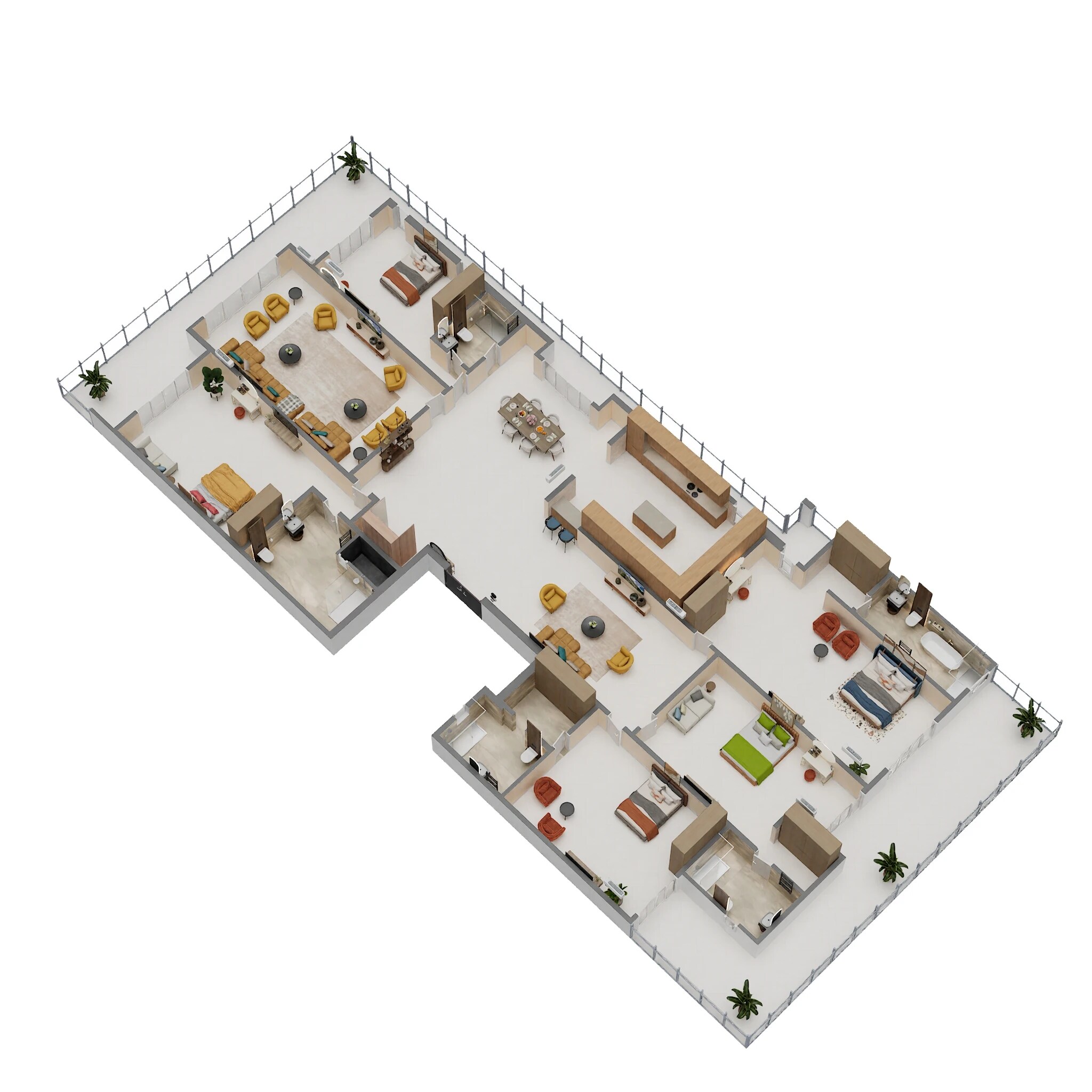 Floor plan of 5 BHK 4950 Sq. Ft. Ind Floor in Garg Homes Floors, Faridabad