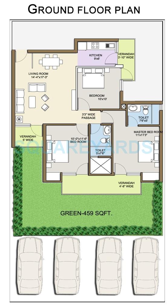klj platinum floors independent floor gf 3bhk 1541sqft 1