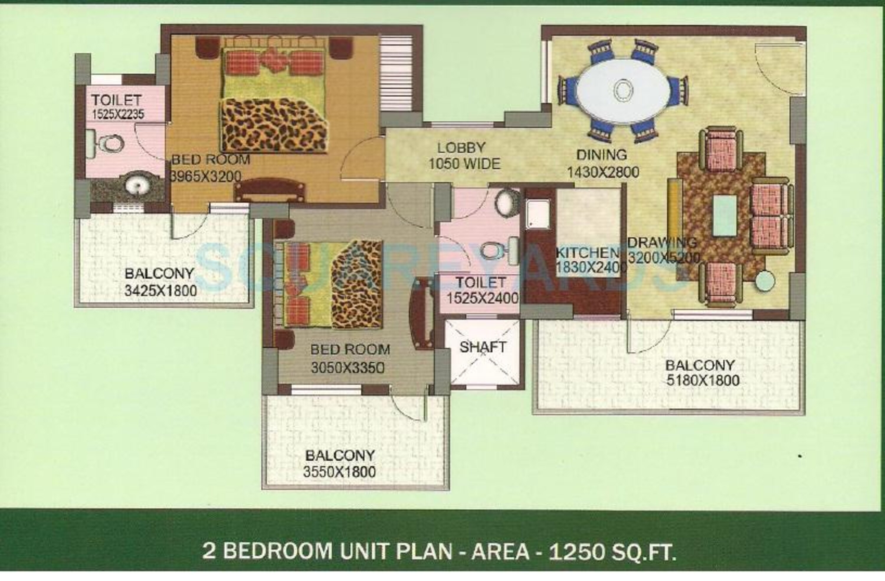 kst whispering heights apartment 2bhk 1250sqft 1