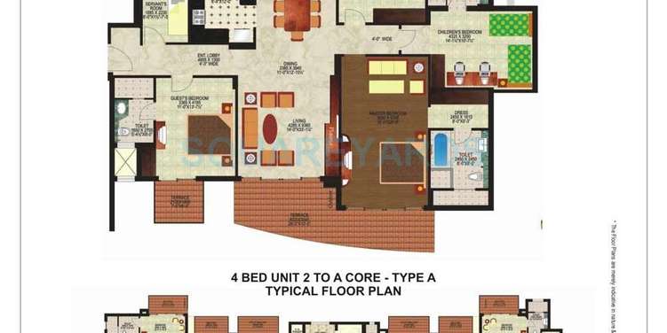 mahindra lifespaces chloris apartment 4bhk 2900sqft 1