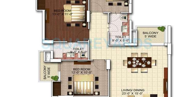 mgh mulberry county apartment 3bhk 1525sqft 1