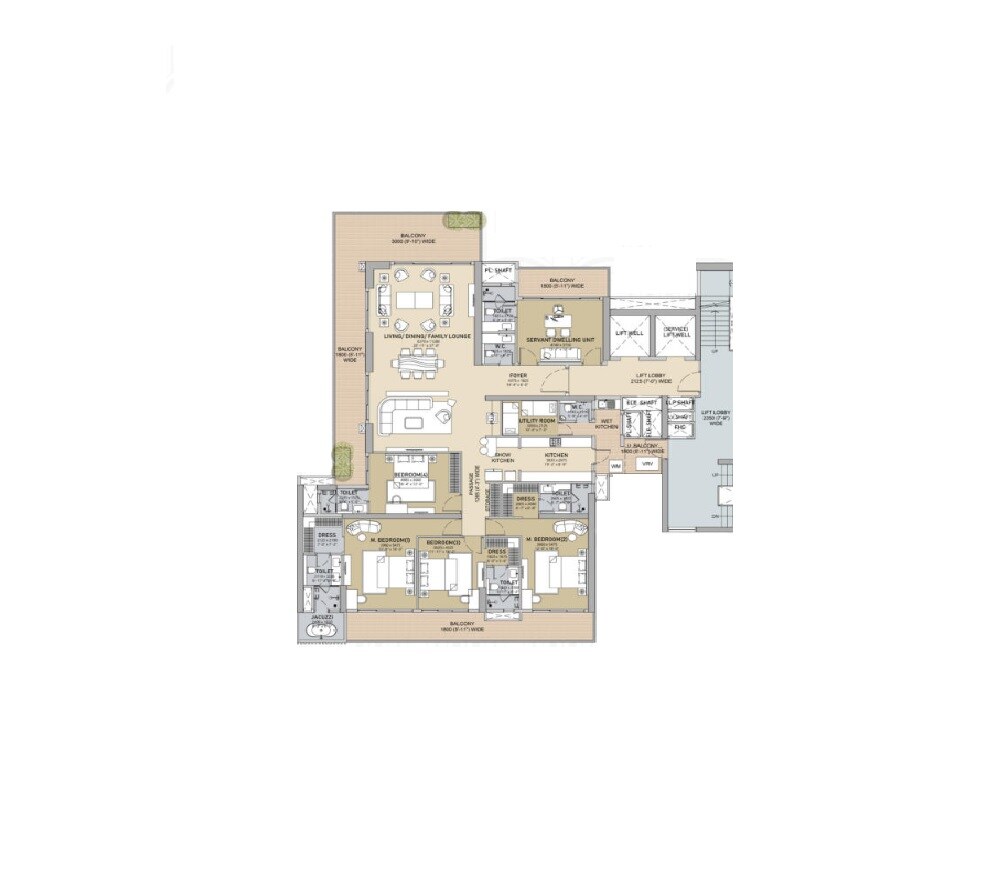4 BHK 5360 Sq. Ft. Apartment