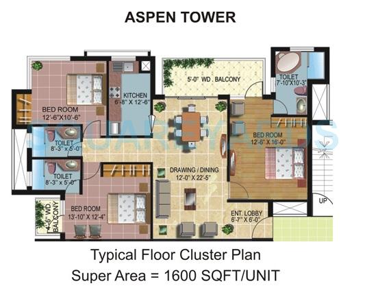 Other, omaxe-spa-village 3 Bedroom 1211 Sq.Ft. Apartment In Sector 78 Faridabad 9269059