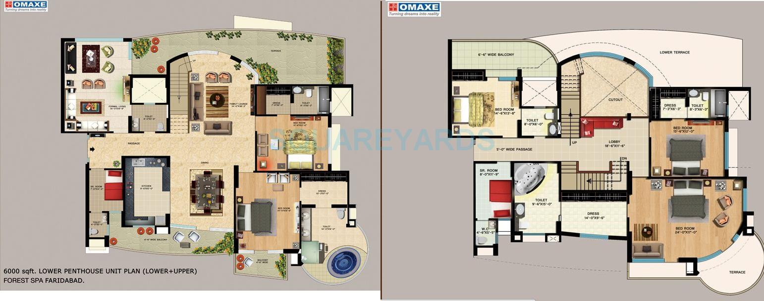 5 BHK 6000 Sq. Ft. Penthouse