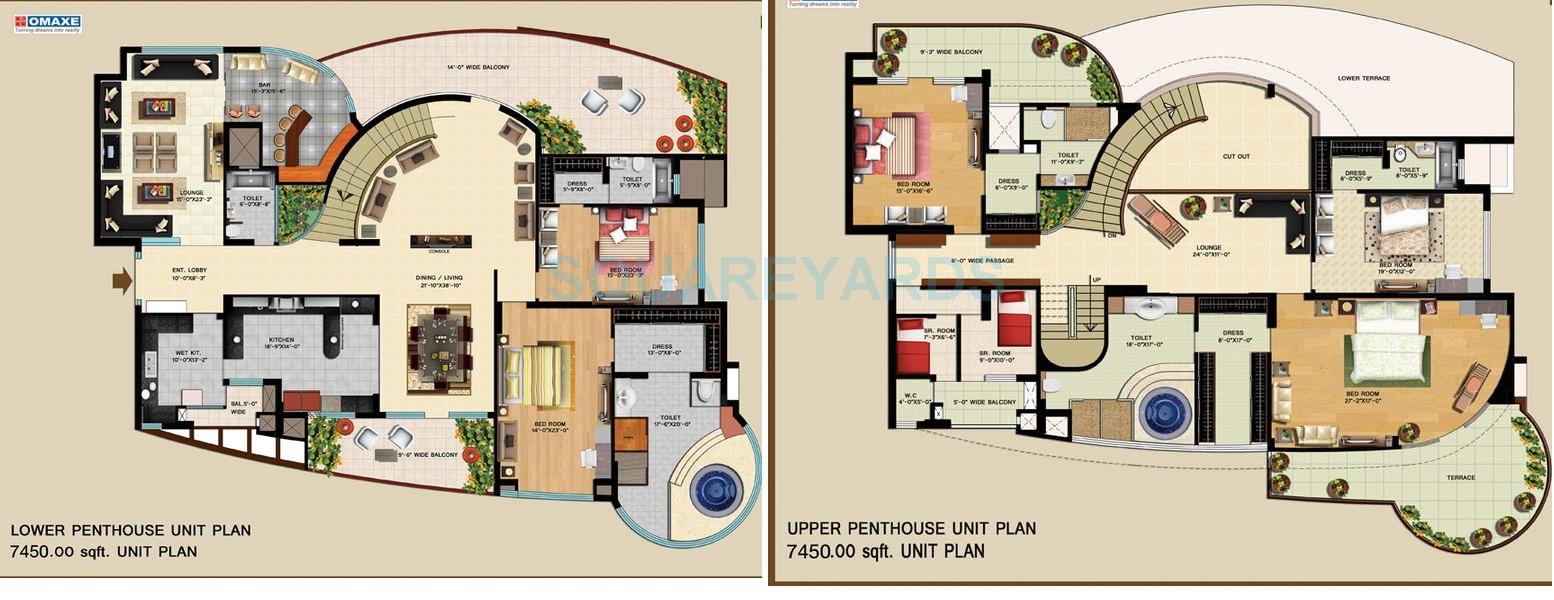 5 BHK 7450 Sq. Ft. Penthouse