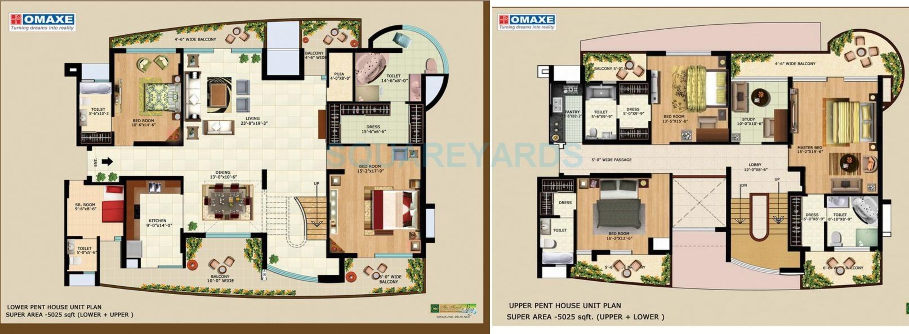 omaxe the forest spa penthouse 5bhk sq 5025sqft 1