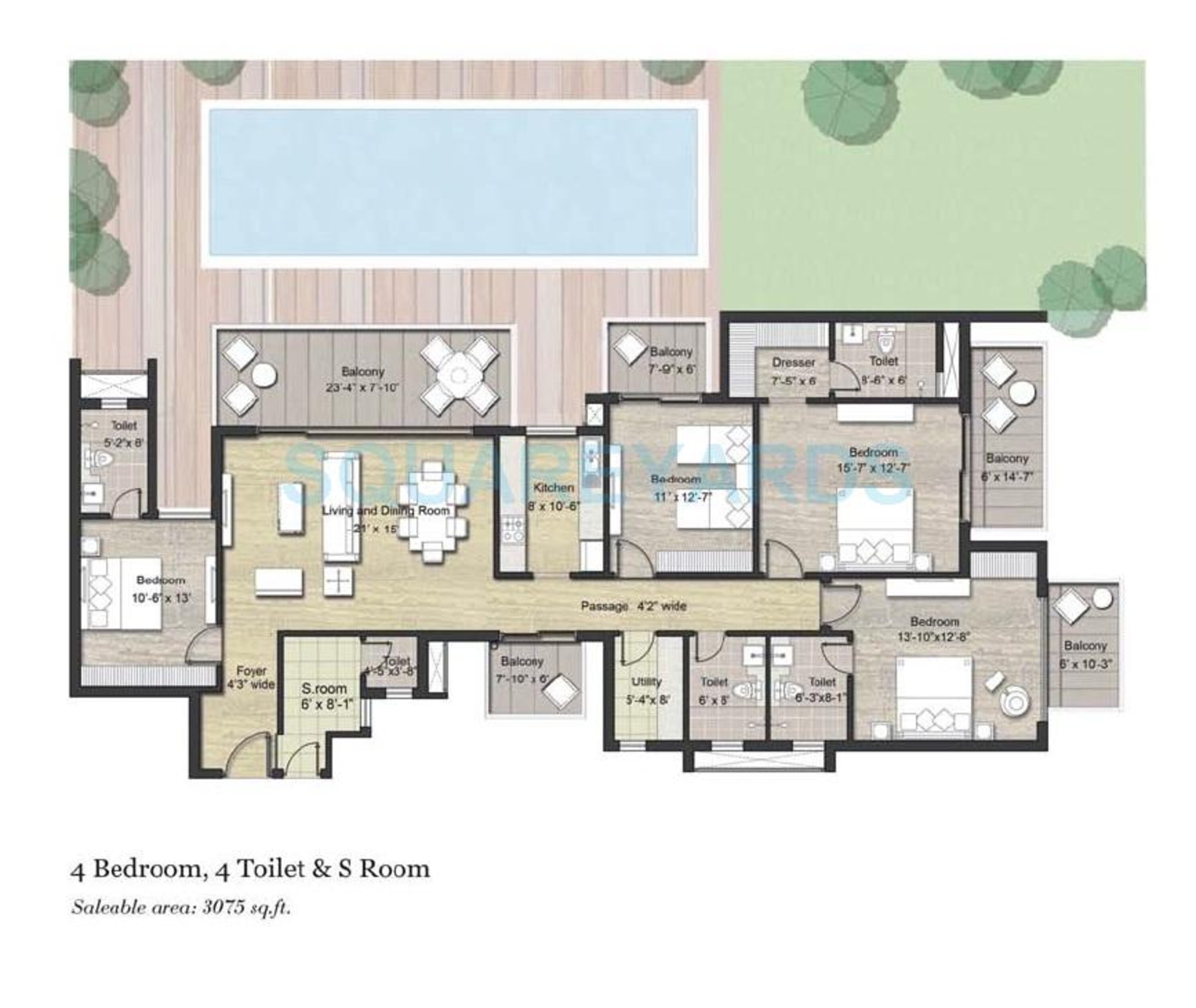 puri aanandvilas apartment 4bhk sq 3075sqft 1