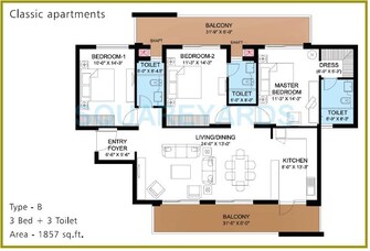 3 BHK Apartment For Resale in Puri Pranayam Sector 82 Faridabad  7330320