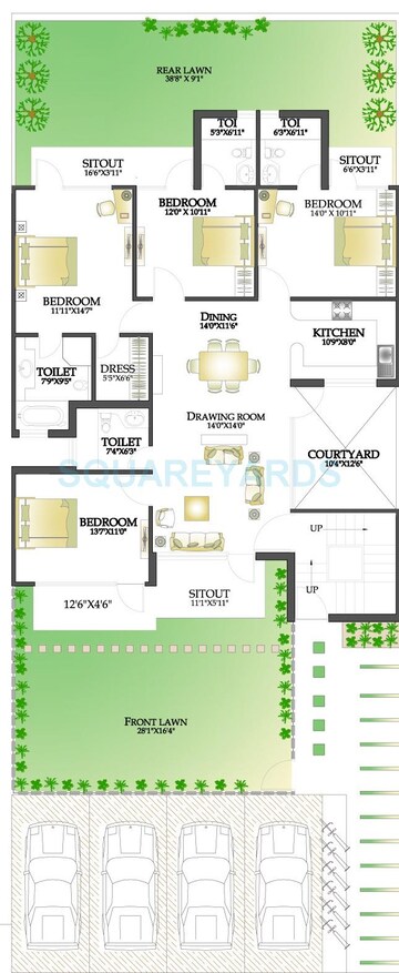  4 BHK Apartment at Rps Palms, Sector 88 – for Sale