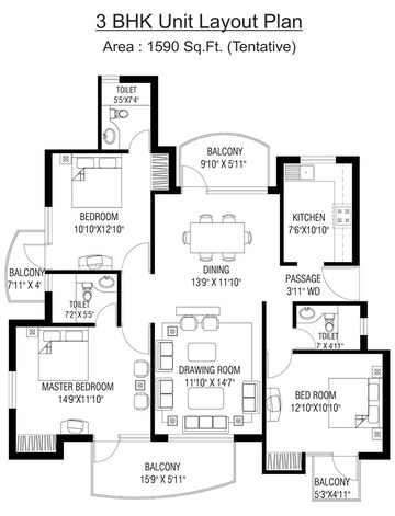  3 BHK Apartment at RPS Savana, Sector 88 – for Sale