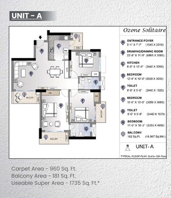 3 BHK Apartment For Resale in Shiv The Ozone Solitaire Sector 87 Faridabad  7578139