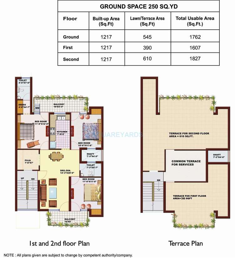 srs pearl floors independent floor 3bhk 1827sqft 1