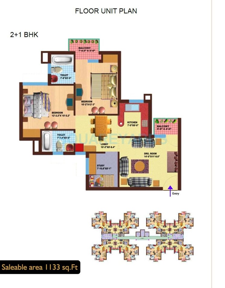 Other, srs-royal-hills 2 Bedroom 770 Sq.Ft. Apartment In Sector 87 Faridabad 9292951