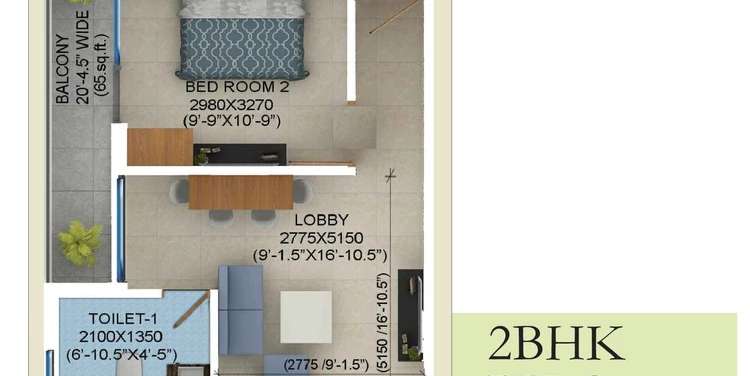 sudarshan amrit homes apartment 2 bhk 520sqft 20212329152308