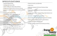 ABA Orange County Platinum Condos Specification