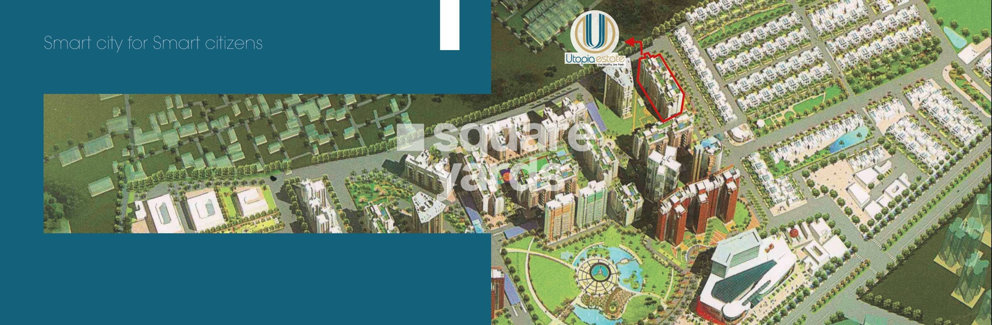 Adhiraaj-Utopia-Estate_a collage of photos of various different types of buildings