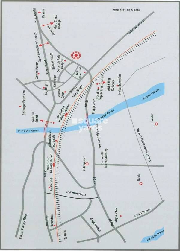 Aditya City Apartments Location Image