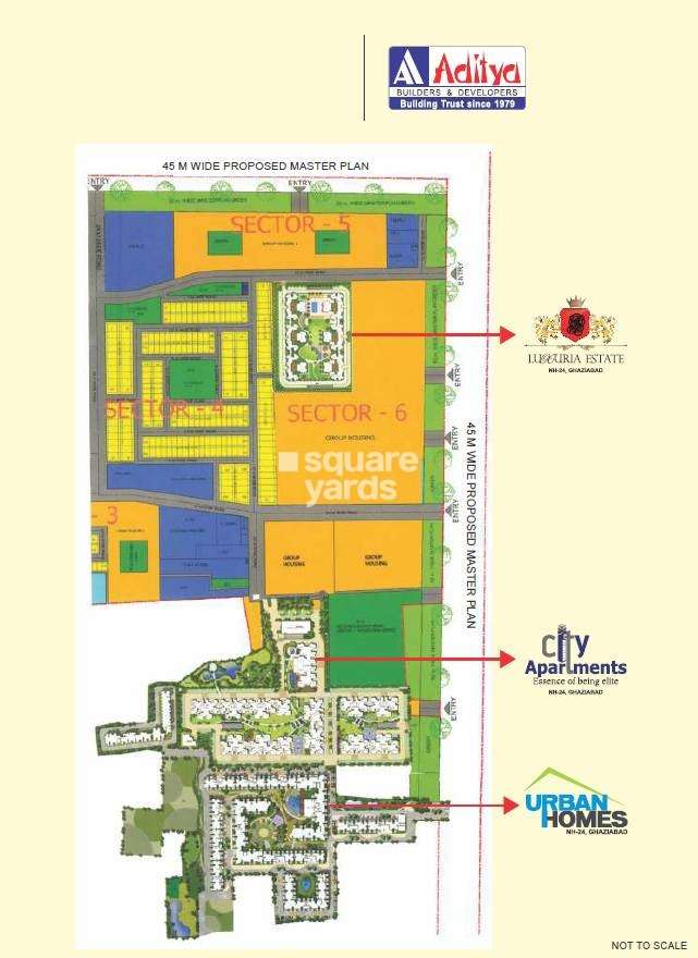 aditya city apartments project master plan image1