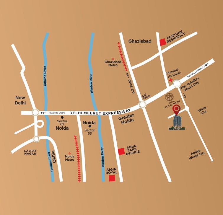 AIGIN Royal Park Location Image